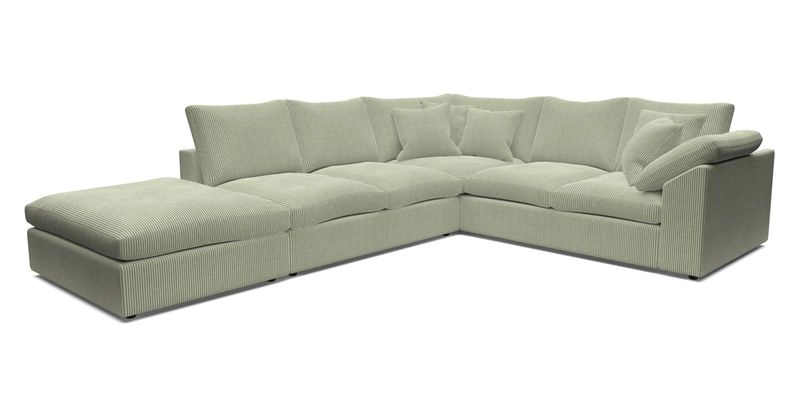 Big Softie Sloped Arm Large Corner Group RHF in Sahara Chalk