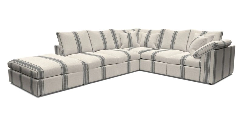Big Softie Sloped Arm Large Corner Group RHF in Sahara Chalk