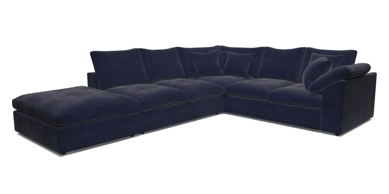 Big Softie Sloped Arm Large Corner Group RHF in Sahara Chalk