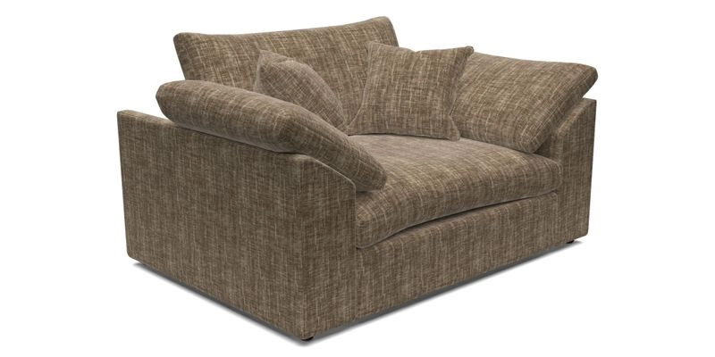 Big Softie Sloped Arm Snuggler in Two Tone Plain Biscuit