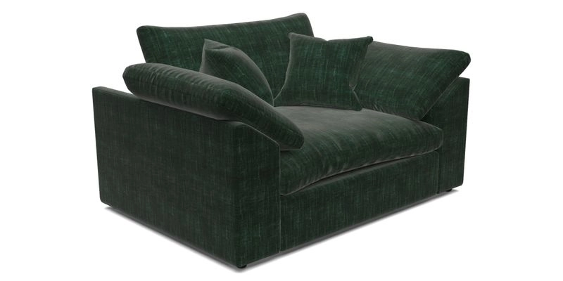 Big Softie Sloped Arm Snuggler in Two Tone Plain Biscuit