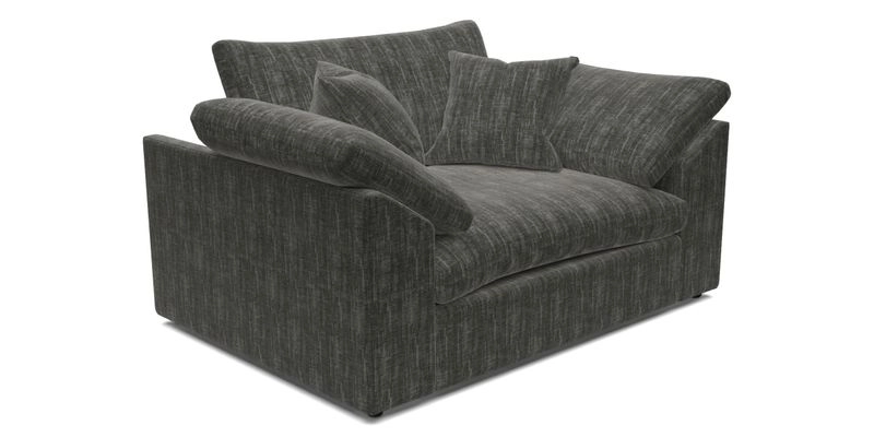 Big Softie Sloped Arm Snuggler in Two Tone Plain Biscuit