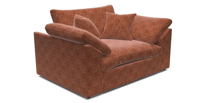 Big Softie Sloped Arm Snuggler in Two Tone Plain Biscuit