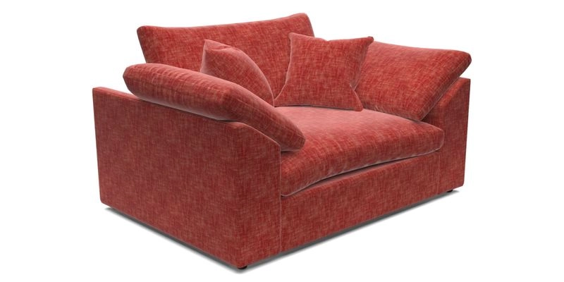 Big Softie Sloped Arm Snuggler in Two Tone Plain Biscuit