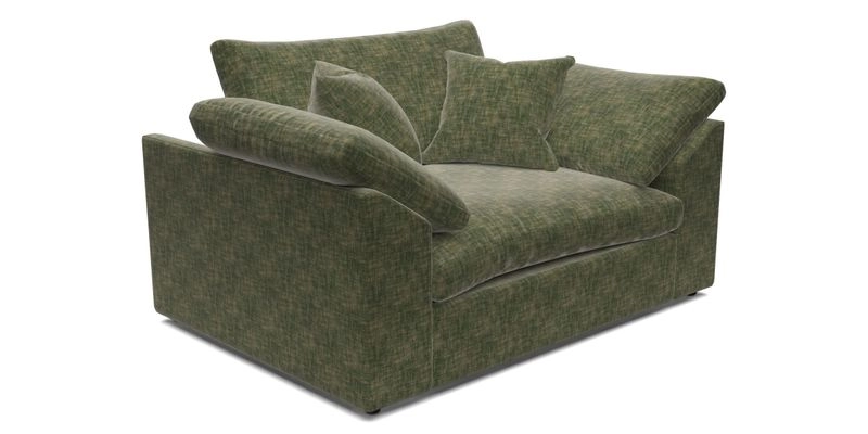 Big Softie Sloped Arm Snuggler in Two Tone Plain Biscuit