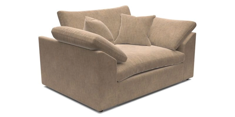 Big Softie Sloped Arm Snuggler in Two Tone Plain Biscuit