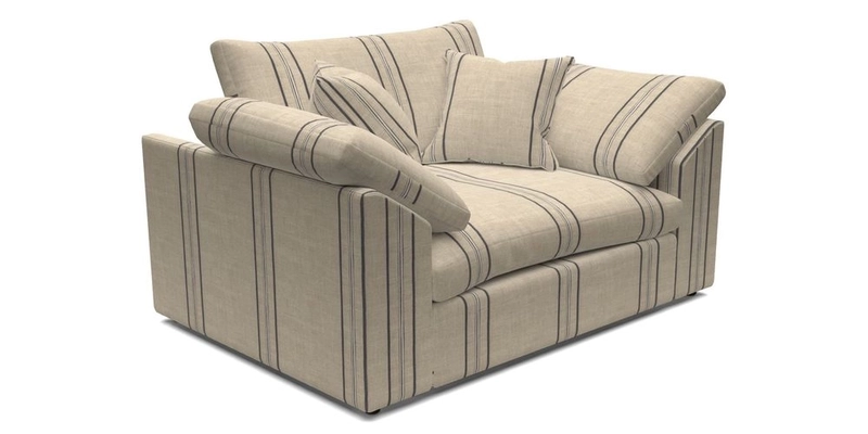 Big Softie Sloped Arm Snuggler in Two Tone Plain Biscuit