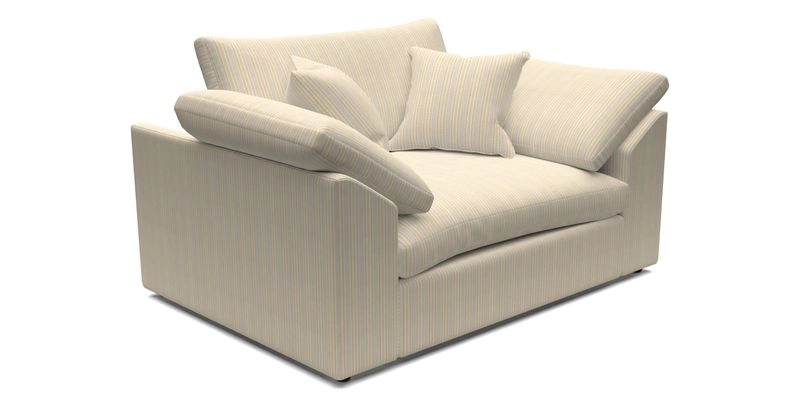 Big Softie Sloped Arm Snuggler in Two Tone Plain Biscuit