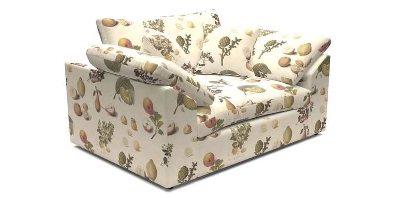 Big Softie Sloped Arm Snuggler in Two Tone Plain Biscuit