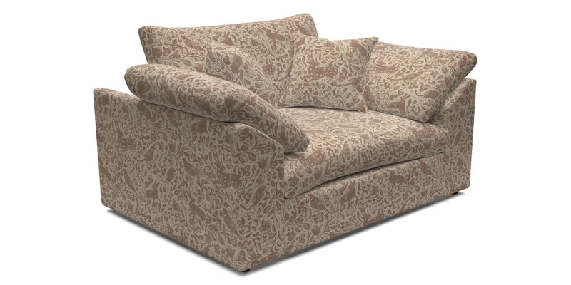 Big Softie Sloped Arm Snuggler in Two Tone Plain Biscuit