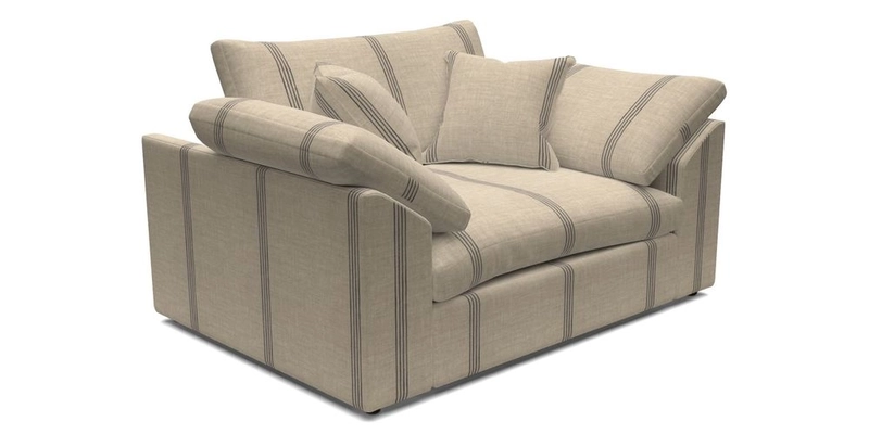 Big Softie Sloped Arm Snuggler in Two Tone Plain Biscuit