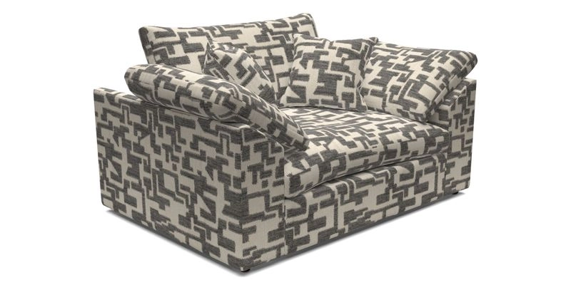 Big Softie Sloped Arm Snuggler in Two Tone Plain Biscuit