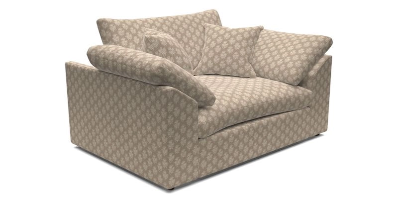 Big Softie Sloped Arm Snuggler in Two Tone Plain Biscuit