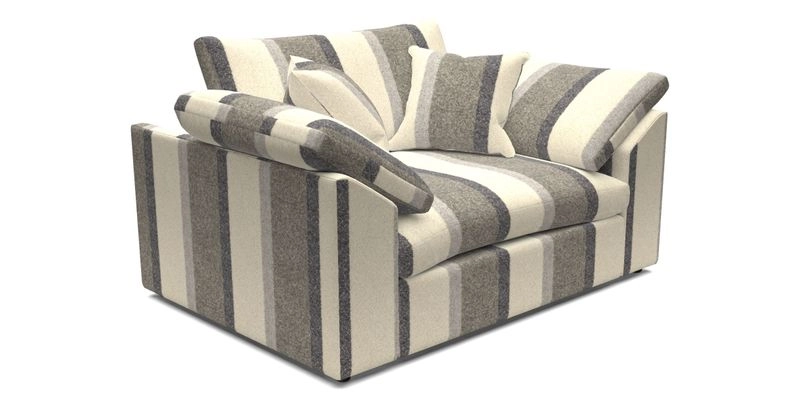 Big Softie Sloped Arm Snuggler in Two Tone Plain Biscuit