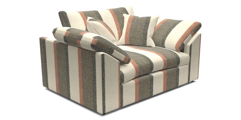 Big Softie Sloped Arm Snuggler in Two Tone Plain Biscuit