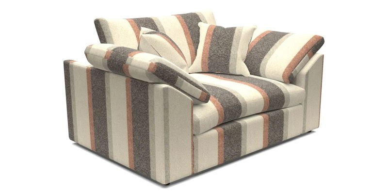 Big Softie Sloped Arm Snuggler in Two Tone Plain Biscuit