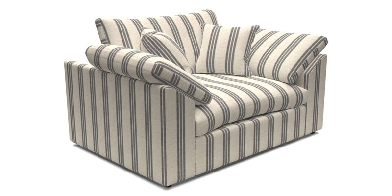 Big Softie Sloped Arm Snuggler in Two Tone Plain Biscuit