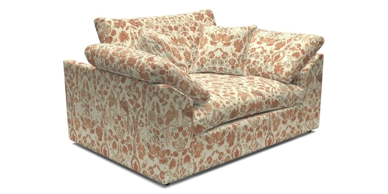 Big Softie Sloped Arm Snuggler in Two Tone Plain Biscuit