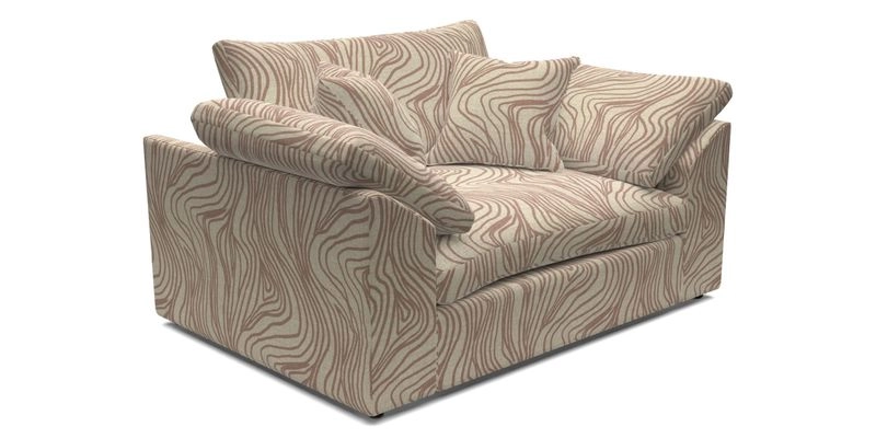 Big Softie Sloped Arm Snuggler in Two Tone Plain Biscuit