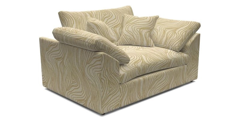Big Softie Sloped Arm Snuggler in Two Tone Plain Biscuit