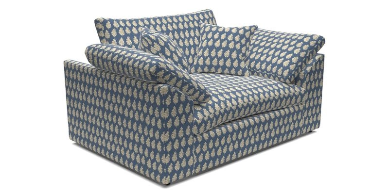 Big Softie Sloped Arm Snuggler in Two Tone Plain Biscuit