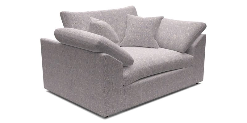 Big Softie Sloped Arm Snuggler in Two Tone Plain Biscuit