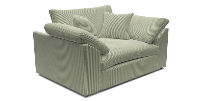 Big Softie Sloped Arm Snuggler in Two Tone Plain Biscuit