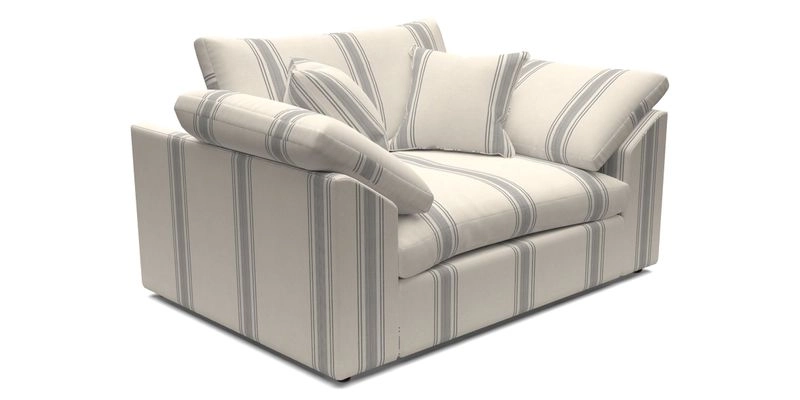 Big Softie Sloped Arm Snuggler in Two Tone Plain Biscuit