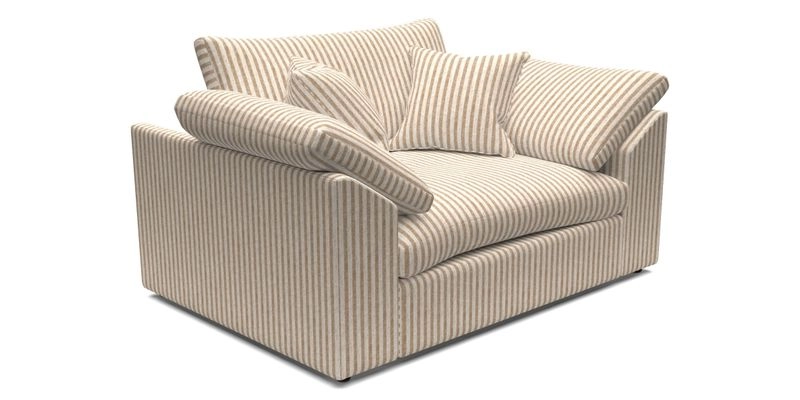 Big Softie Sloped Arm Snuggler in Two Tone Plain Biscuit