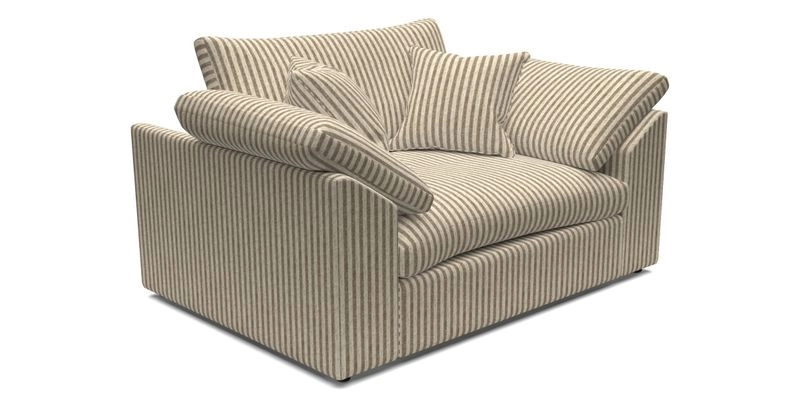 Big Softie Sloped Arm Snuggler in Two Tone Plain Biscuit