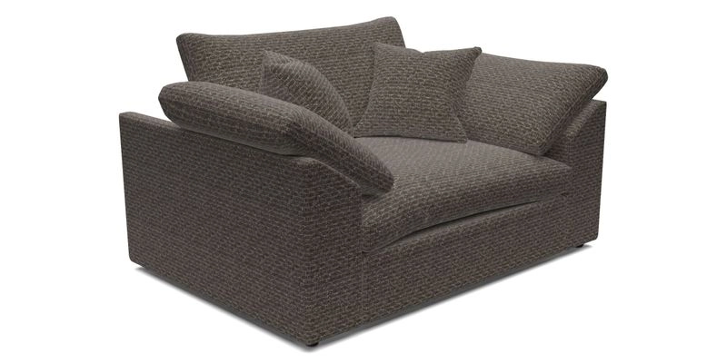 Big Softie Sloped Arm Snuggler in Two Tone Plain Biscuit