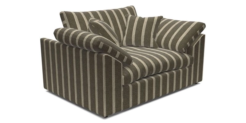 Big Softie Sloped Arm Snuggler in Two Tone Plain Biscuit