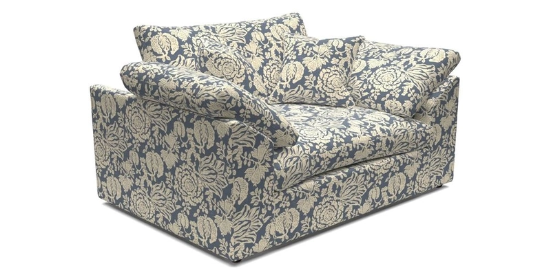 Big Softie Sloped Arm Snuggler in Two Tone Plain Biscuit