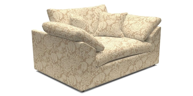 Big Softie Sloped Arm Snuggler in Two Tone Plain Biscuit