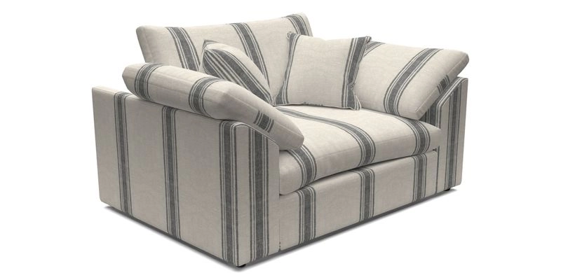 Big Softie Sloped Arm Snuggler in Two Tone Plain Biscuit