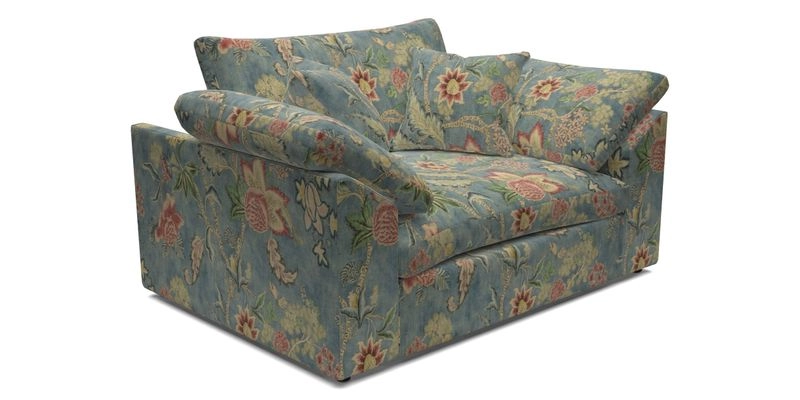 Big Softie Sloped Arm Snuggler in Two Tone Plain Biscuit