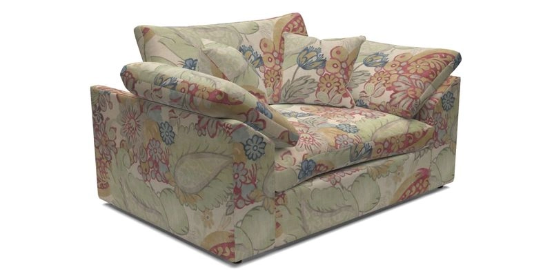 Big Softie Sloped Arm Snuggler in Two Tone Plain Biscuit