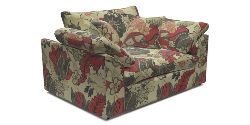 Big Softie Sloped Arm Snuggler in Two Tone Plain Biscuit