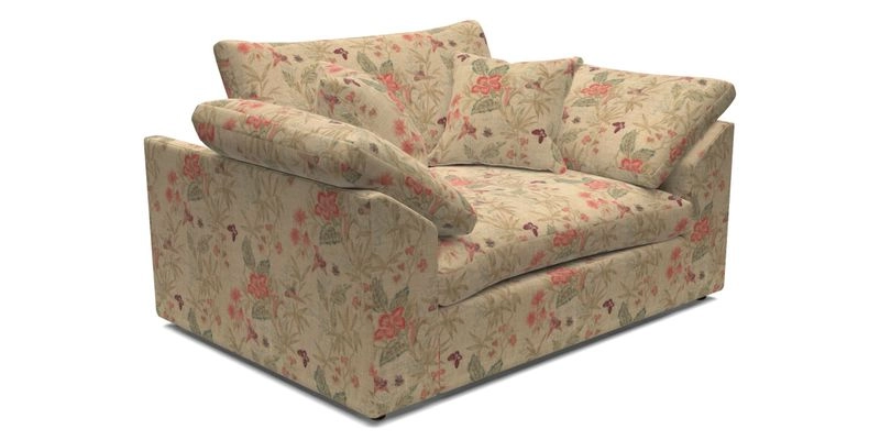 Big Softie Sloped Arm Snuggler in Two Tone Plain Biscuit