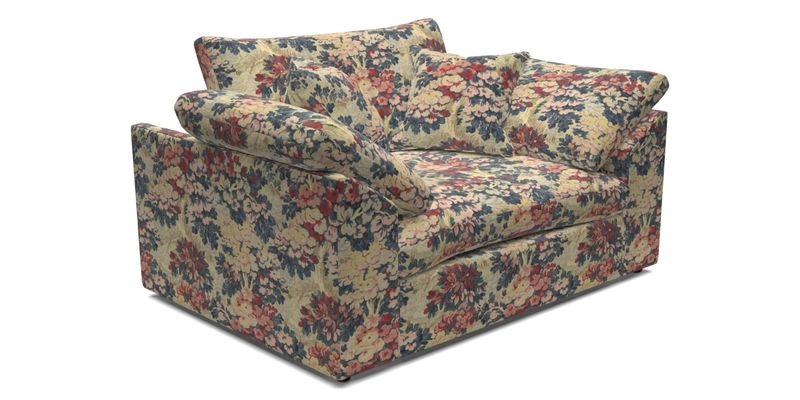 Big Softie Sloped Arm Snuggler in Two Tone Plain Biscuit