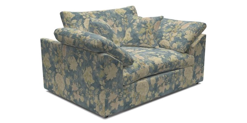 Big Softie Sloped Arm Snuggler in Two Tone Plain Biscuit