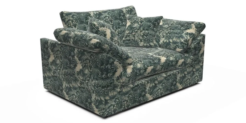 Big Softie Sloped Arm Snuggler in Two Tone Plain Biscuit