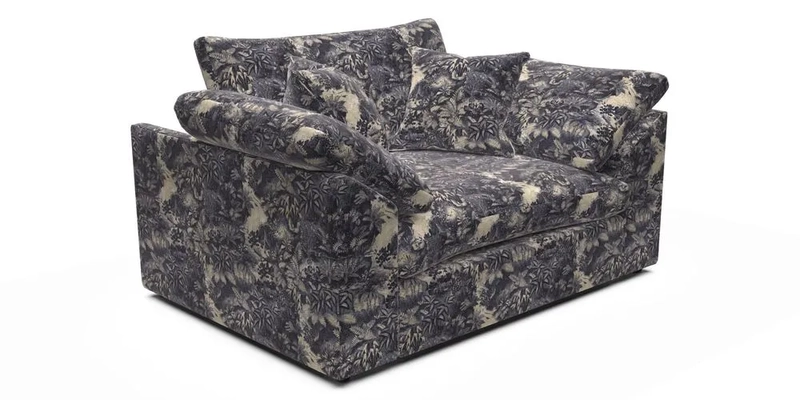 Big Softie Sloped Arm Snuggler in Two Tone Plain Biscuit