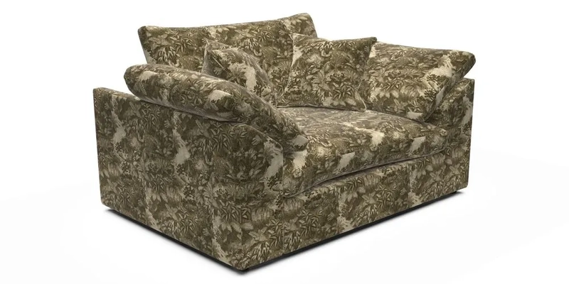 Big Softie Sloped Arm Snuggler in Two Tone Plain Biscuit