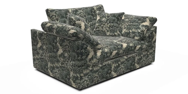 Big Softie Sloped Arm Snuggler in Two Tone Plain Biscuit