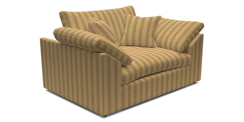 Big Softie Sloped Arm Snuggler in Two Tone Plain Biscuit