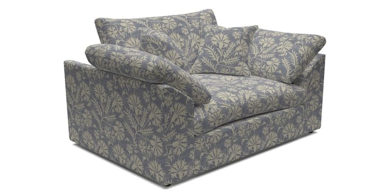 Big Softie Sloped Arm Snuggler in Two Tone Plain Biscuit