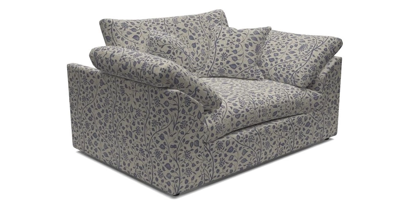 Big Softie Sloped Arm Snuggler in Two Tone Plain Biscuit