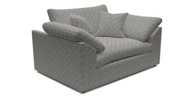 Big Softie Sloped Arm Snuggler in Two Tone Plain Biscuit