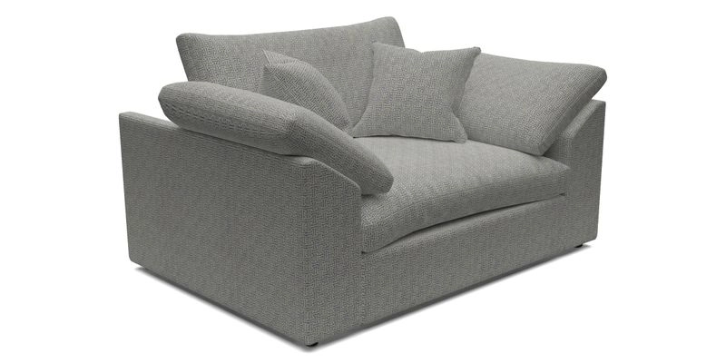 Big Softie Sloped Arm Snuggler in Two Tone Plain Biscuit